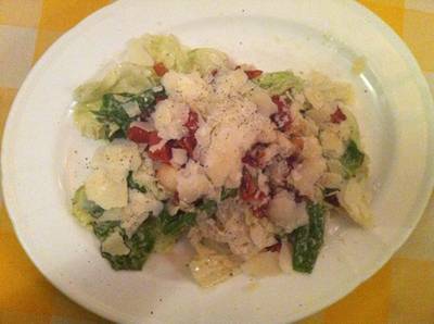 Caesar Salad ที่ ร้านอาหาร Pizzeria Limoncello