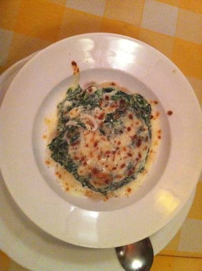 ผักขมอบชีส ที่ ร้านอาหาร Pizzeria Limoncello