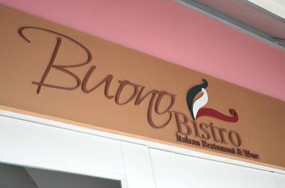 ป้ายชื่อร้าน ที่ ร้านอาหาร Buono Bistro