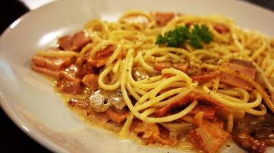 สปาเก็ตตี้ซอสขาว ที่ ร้านอาหาร The Butterhead
