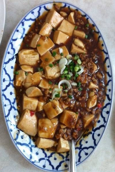 เต้าหู้ทรงเครื่อง ที่ ร้านอาหาร เกี๊ยวจีน (ภัตตาคารซันมูน)