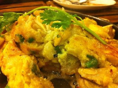 ออส่วนกะทะร้อน ที่ ร้านอาหาร Khunchurn