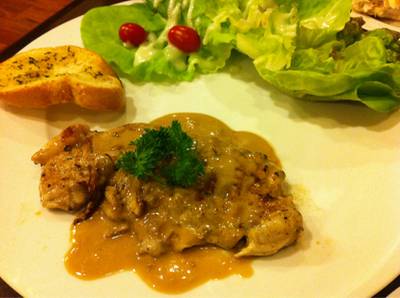สเต๊กหมู  ที่ ร้านอาหาร Slove U