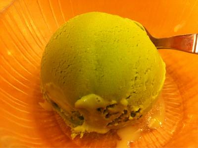 ไอศครีมชาเขียว ที่ ร้านอาหาร Saboten Siam Paragon