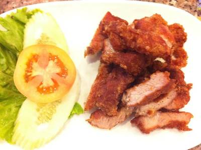 จี้ผา ที่ ร้านอาหาร ไก่ทอง (ก๊ำไก๊ ไก่ทอง)