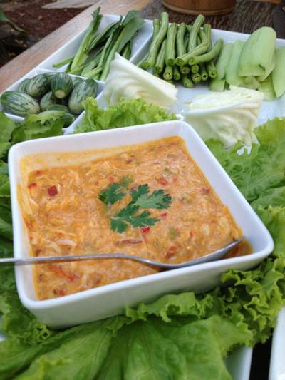 น้ำพริกไข่ปู ที่ ร้านอาหาร ครัวสุพรรณิการ์