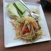 ส้มตำ ที่ ร้านอาหาร เล่นเส้น K-Village