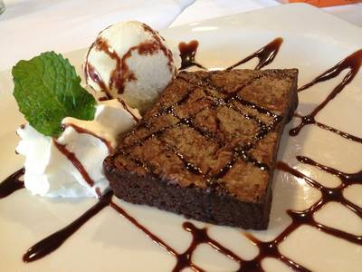 Brownie  ที่ ร้านอาหาร Greyhound Cafe Avenue รัชโยธิน