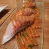 Hamachi roll...nice one! ที่ ร้านอาหาร Rainbow Roll Sushi