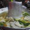 เนื้อปลาเก๋าต้มบ๊วย ที่ ร้านอาหาร ปิ่นเกล้า หัวปลาหม้อไฟ