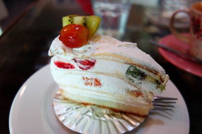 เคร็ปชีส  ที่ ร้านอาหาร Pak Pink