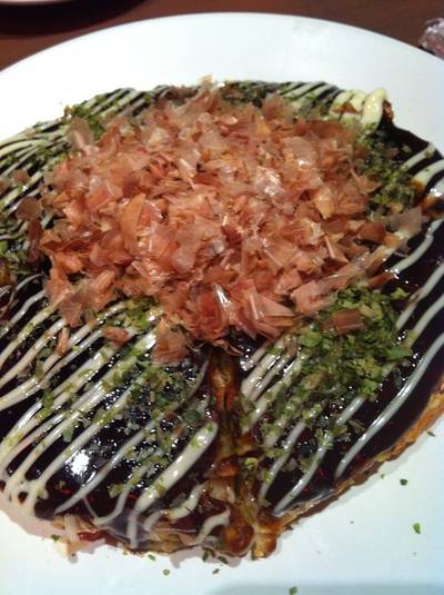 โอโคโนมิยากิหมู ที่ ร้านอาหาร AI Japanese Village Terminal 21
