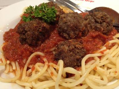สปาเก็ตตี้มีทบอล ที่ ร้านอาหาร Secret Recipe Terminal 21