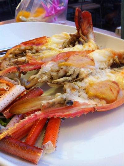 มันจากหัวกุ้ง หอมมากกก ที่ ร้านอาหาร บ้านเหนือน้ำ
