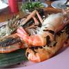 กุ้งเผา ที่ ร้านอาหาร ครัวทองแดง