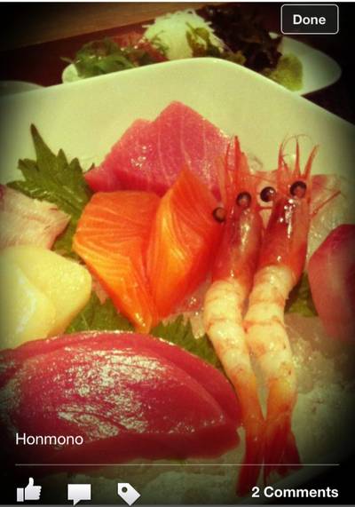 Honmono ที่ ร้านอาหาร Honmono Sushi เซ็นทรัลชิดลม
