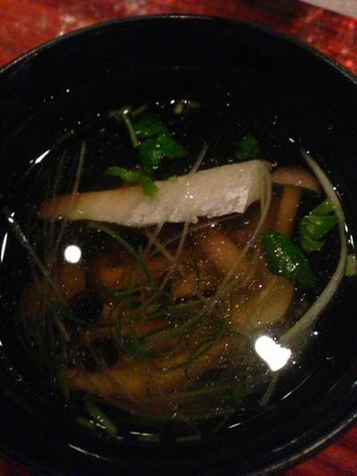 ซุปแถม ที่ ร้านอาหาร Hanako