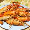 กุ้งแม่น้ำ ที่ ร้านอาหาร อิ่มปลาเผา บางมด พุทธบูชา