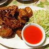 ไก่นาทอดเกลือ ที่ ร้านอาหาร อิ่มปลาเผา บางมด พุทธบูชา
