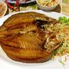 ปลากระพงทอดน้ำปลา ที่ ร้านอาหาร อิ่มปลาเผา บางมด พุทธบูชา