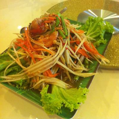 ส้มตำปูทะเล ที่ ร้านอาหาร ซ้งโภชนา กัลปพฤกษ์ ส้มตำปูทะเล ที่ ร้านอาหาร ซ้งโภชนา กัลปพฤกษ์
