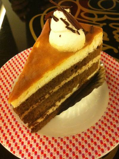 คาราเมลช็อคโกแลตมอคค่า ที่ ร้านอาหาร Vanilla Brasserie Siam Paragon