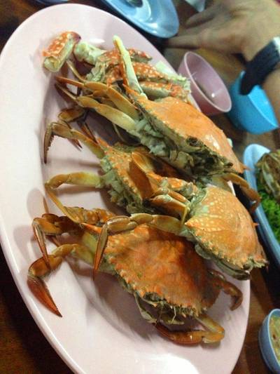 ปูฉลาด ที่ ร้านอาหาร สังเวียน ซีฟู๊ด
