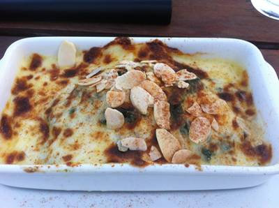 ผักโขมอบชีส ที่ ร้านอาหาร The Smoke House