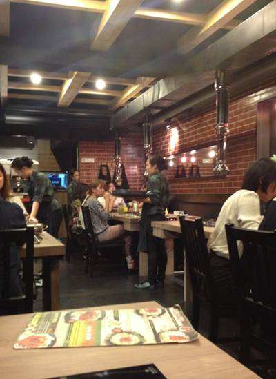 ในร้านชั้นสอง ที่ ร้านอาหาร Dak Galbi Korean Rastaurant