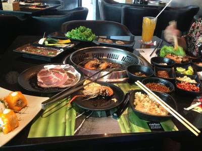 ปิ้งย่าง 399 ไม่รวมน้ำ ซูชิ ที่ ร้านอาหาร Nobu Shabu & Grill CDC ปิ้งย่าง 399 ไม่รวมน้ำ ซูชิ ที่ ร้านอาหาร Nobu Shabu & Grill CDC