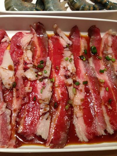 เนื้อติดมัน ที่ ร้านอาหาร Gyuma