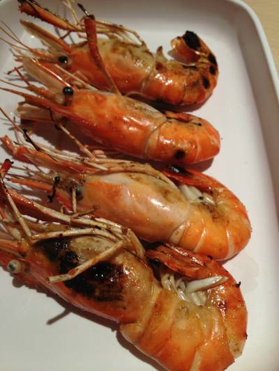 กุ้ง ที่ ร้านอาหาร Gyuma