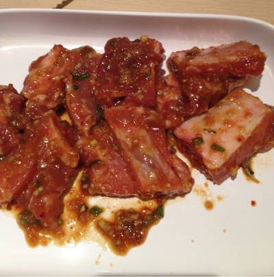 ซี่โครงหมู ที่ ร้านอาหาร Gyuma