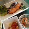 Salmon Teriyaki ที่ ร้านอาหาร ฟูจิ อาคารอื้อจือเหลียง