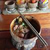 ก๋วยเตี๋ยวกะลา ตลาดน้ำคลองลัดมะยม ที่ ร้านอาหาร ก๋วนเตี๋ยวกะลา