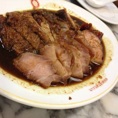 เป็ดย่าง+หมูแดง ที่ ร้านอาหาร แกรนด์ แสนยอด Central World