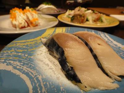 ให้ 3 คำ คือ มัน สด มาก ที่ ร้านอาหาร Sushi Den Central Ladprao