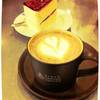 มอคค่าร้อนเสิร์ฟพร้อมเค้กวนิลาบลูเบอร์รี่ ที่ ร้านอาหาร Caffe Nero by Black Canyon Coffee - Grace Hotel โรงแรมเกรซ