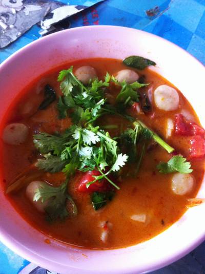 ต้มยำทะเล 50฿ ที่ ร้านอาหาร อาหารตามสั่ง โนเนม