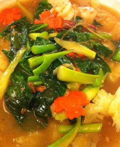 ราดหน้า ที่ ร้านอาหาร สเต็กรอยยิ้ม บางบอน บางบอน