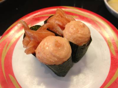 แซลมอลมายองเนส ที่ ร้านอาหาร Heiroku Sushi เซ็นทรัลแจ้งวัฒนะ