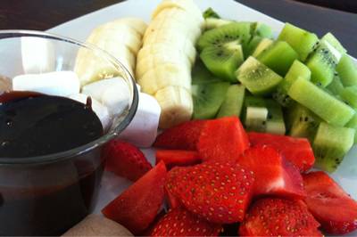 Chocolate fondue ที่ ร้านอาหาร The Butterhead