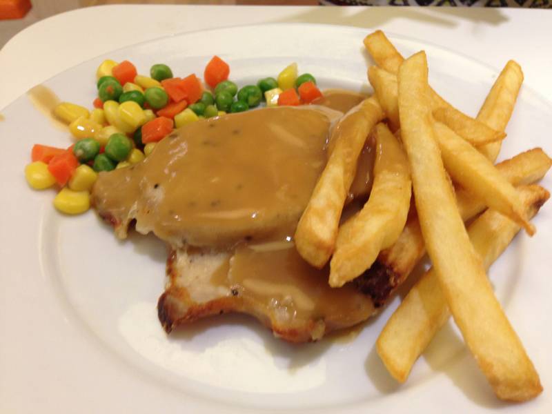 สเต็กหมู  ที่ ร้านอาหาร IKEA บางนา