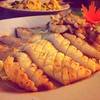 หมึกย่าง 300฿ สั่งทุกครั้งที่มา น้ำจิ้มอร่อยสวดยอด ที่ ร้านอาหาร ชาวฟ้าทะเลคราม