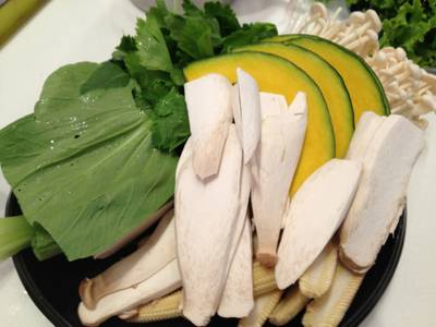 ผักสดๆ ที่ ร้านอาหาร Seoul Grill by Sukishi