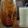 Strawberry tea with Blue Curaçao ที่ ร้านอาหาร Slove U