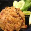 ข้าวคลุกน้ำพริกเผาคอหมูย่าง ที่ ร้านอาหาร ตำตำ สยามสแควร์ (ซอย 9)