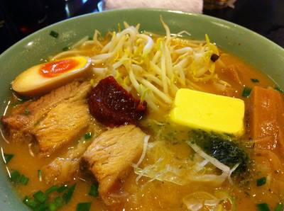 Miso Butter Ramen ที่ ร้านอาหาร Sendai Ramen Mokori สีลม