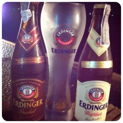 Erdinger Beer @ Baan Ramida
ขวดละ 170.- ถูกมากๆ ค่ะ ที่ ร้านอาหาร Baan Ramida