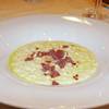 จานที่ 3 - Baccalà mantecato” risotto with black olives ที่ ร้านอาหาร Rossini's Sheraton Grande Sukhumvit Hotel